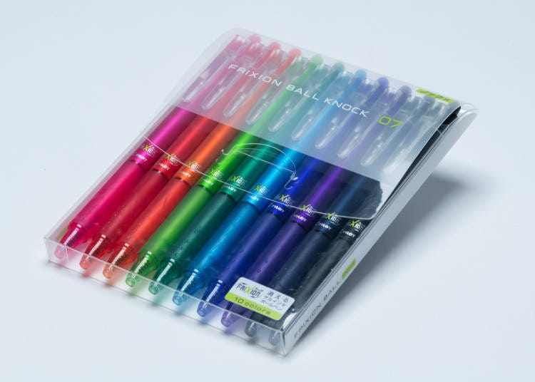 FriXion Ball Knock 0.7 mm 10-color set (2,530 yen, tax included)