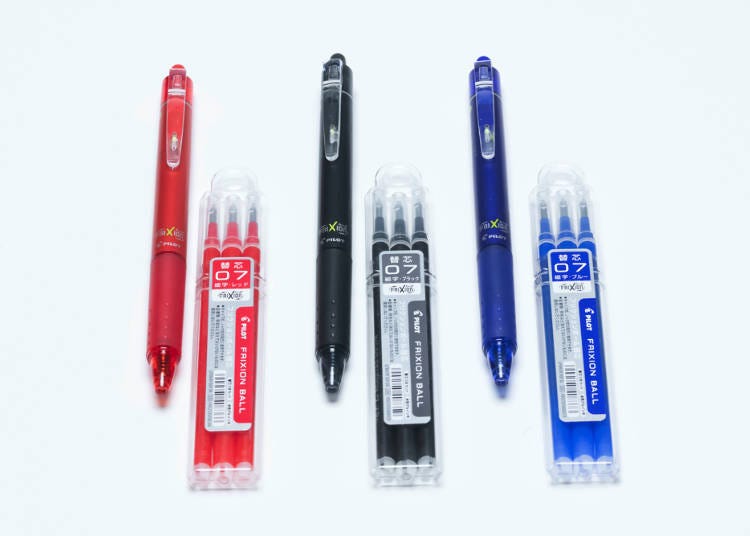 魔擦鋼珠筆knock  0.7mm（每支含稅253日圓）、替換筆芯（每個含稅330日圓）