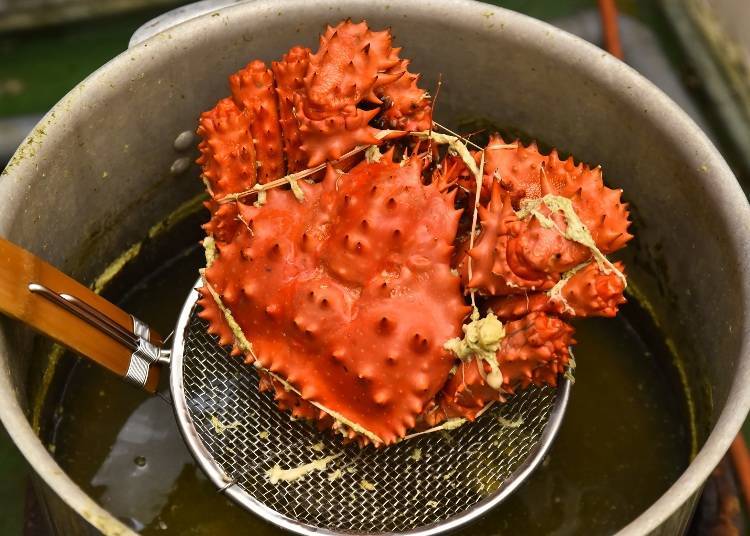 3. Hanasaki crab season: May to August