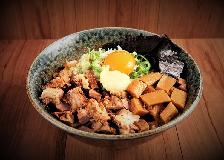 "Abura soba (800 yen)"