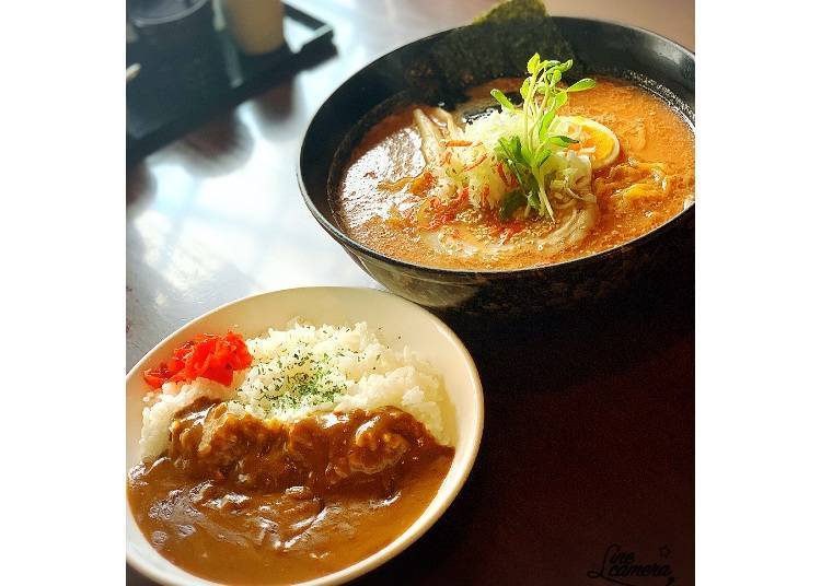 "Mini Curry Set", +300 yen to your choice of noodles