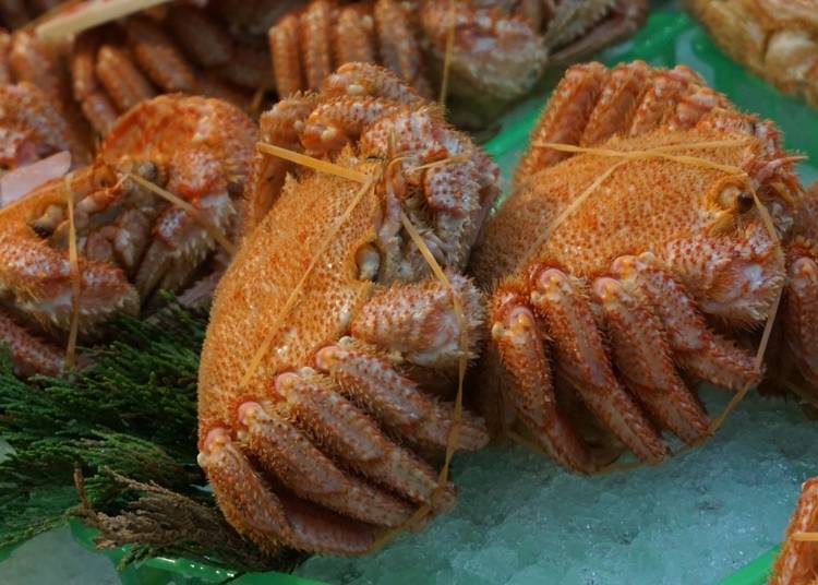 7．海明けの毛ガニを味わう
