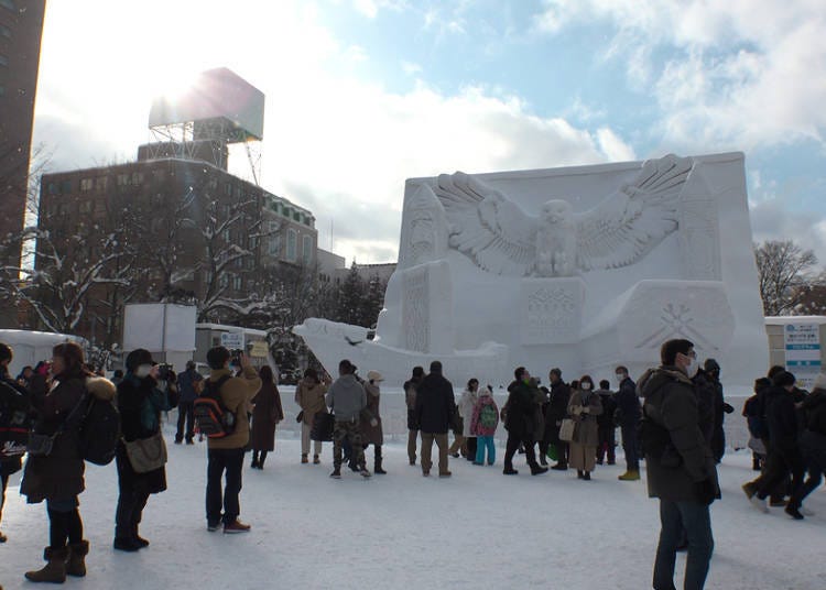 The scene during the 2020 Sapporo Snow Festival. StreetVJ / Shutterstock.com