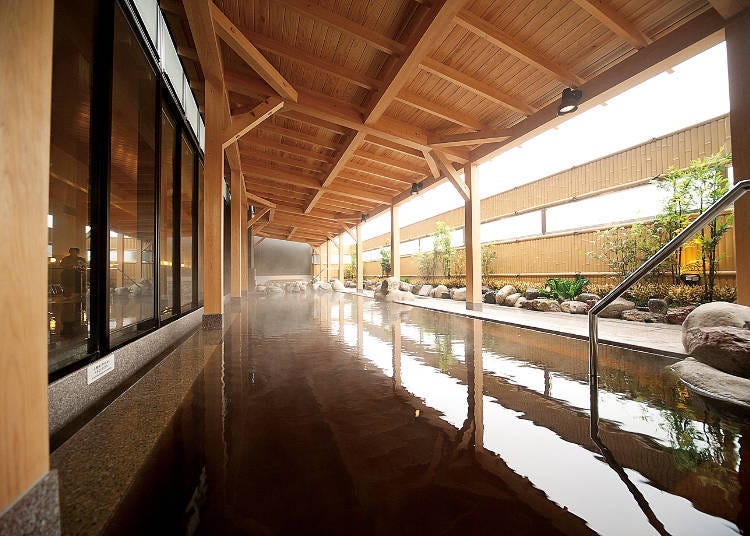 How about a dip in an airport hot spring as a nice, warm finale?