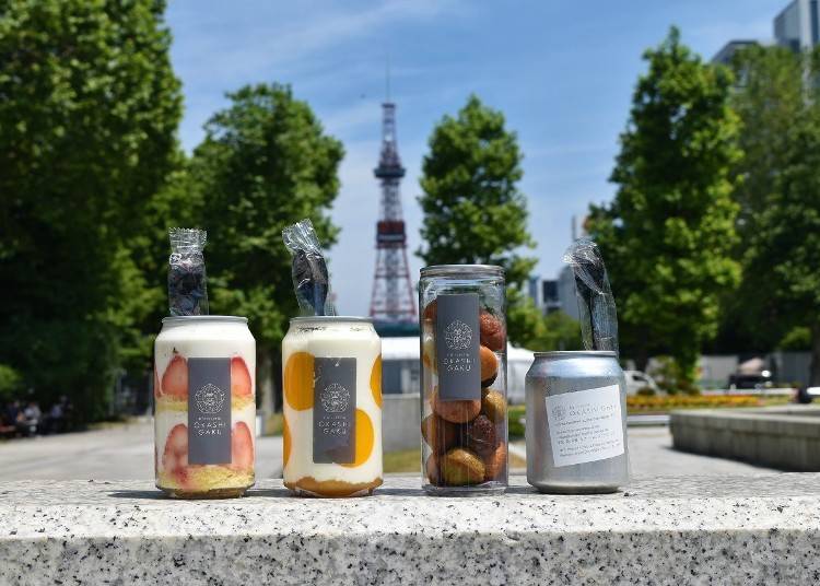 A commemorative photoshoot at Sapporo Odori Park.