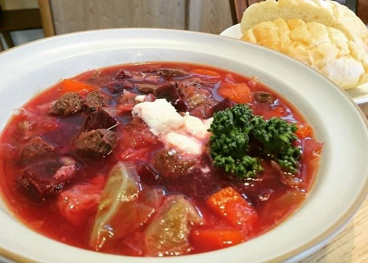 Warm up with some Borscht on a cold day. Photo courtesy of Hakkenzan Kitchen & Marche