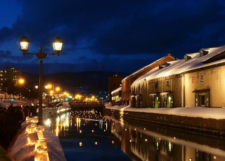 浅草桥街园为小樽运河最受欢迎的拍照景点（照片提供：一般社团法人　小樽观光协会）