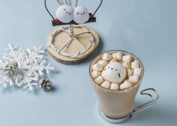 Adorable Animal-Themed Desserts at Shiroi Koibito Park: Enjoy a Drink with a Long-Tailed Tit Design!