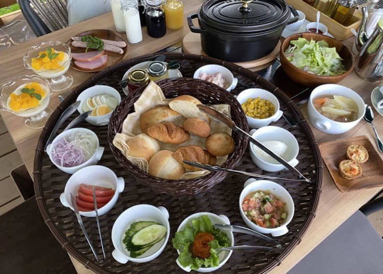 An example of breakfast (Photo courtesy of Muroran Glamping)