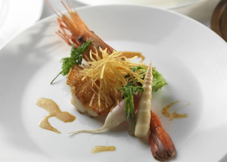 An example of the Shikaricup fish dish (Photo: Kussharoko Tsuruga Auberge SoRa)