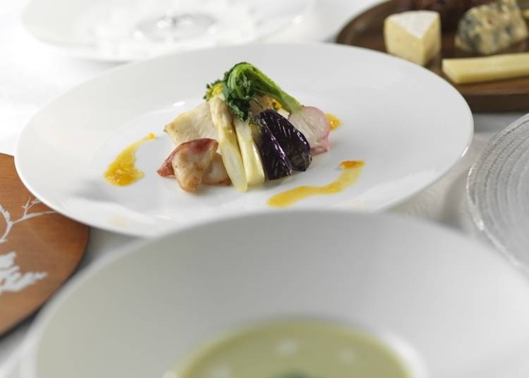 ▲NOCHIYU魚料理範例（照片提供：屈斜路湖鶴雅休閒渡假飯店SoRa）