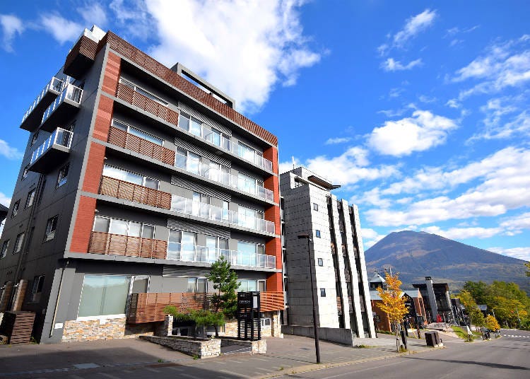 A gorgeous apartment building set amongst natural scenery (Photo courtesy of Niseko Management Service)