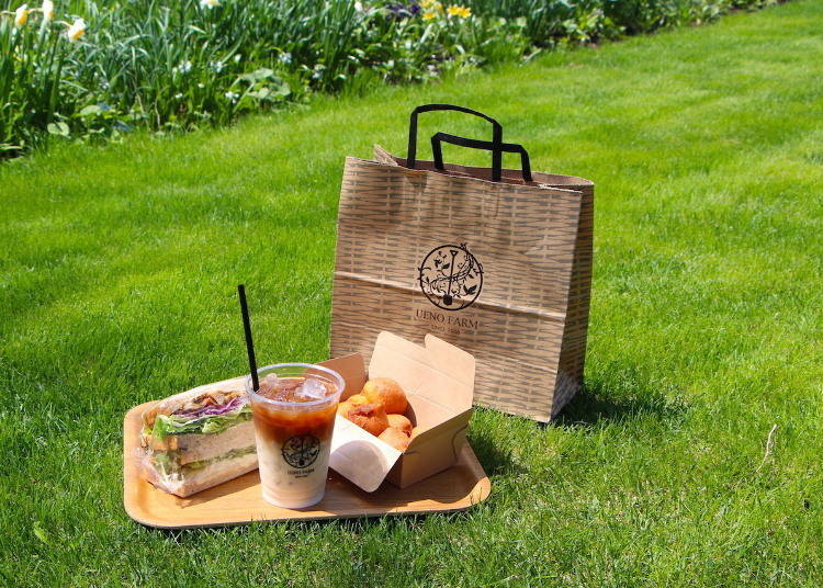 Have lunch in the meadows with takeout from NAYA café (Photo: Ueno Farm)