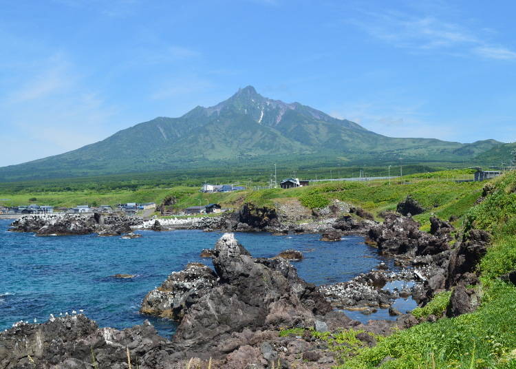View of Mount Rishiri from Senhoshi Misaki Park