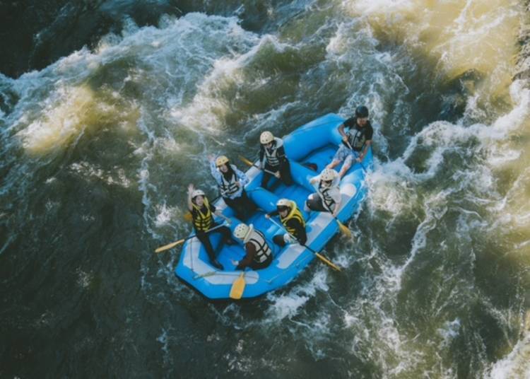 ▲For first-time river rafters, the standard tour will offer more than enough excitement! (Photo: Blue Marble Sapporo)