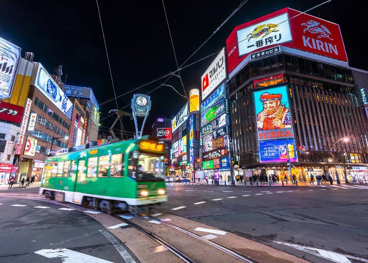 삿포로의 트램 노선을 이용하면 시내를 편리하게 이동할 수 있다. 사진: PIXTA