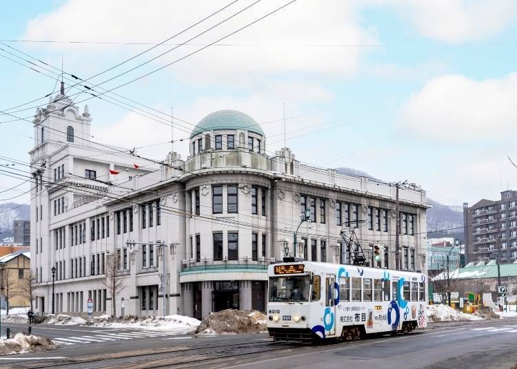 函館街景以及路面電車　圖片來源：PIXTA