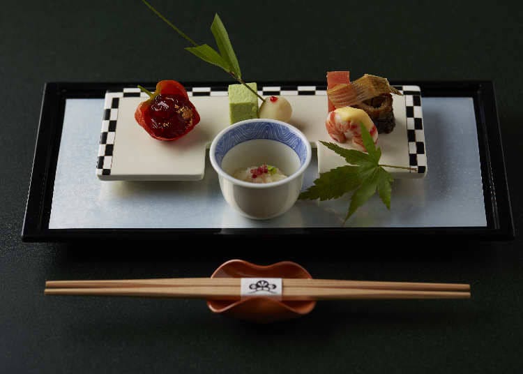 Michelin Guide star-awarded cuisine by Executive Chef Narita