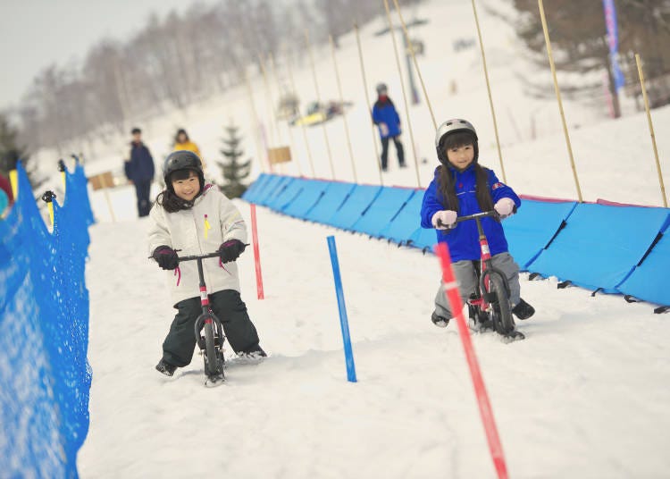 Snow-running bikes are just another way to have fun here! (Image: Rusutsu Resort Hotel & Convention)