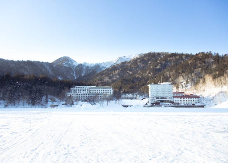 시카리베츠코 코탄에서 바라 본 풍경
