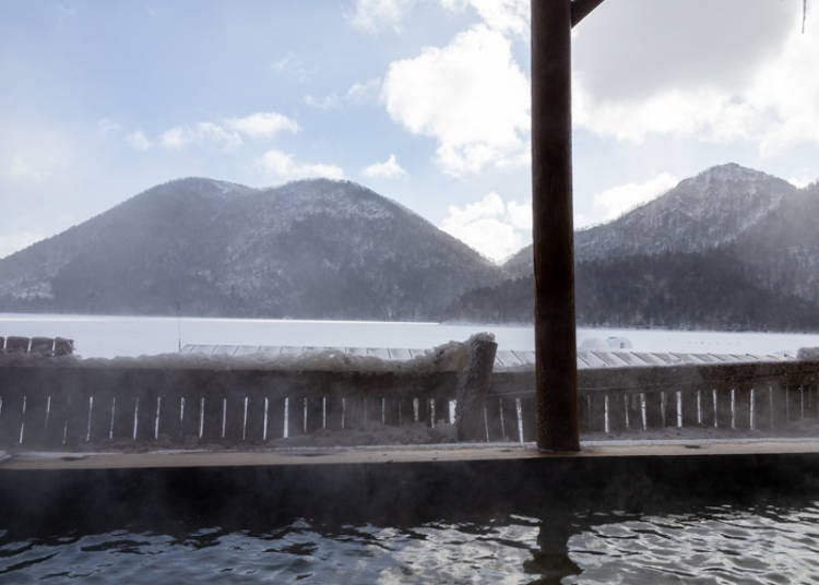 View from the men’s open-air onsen