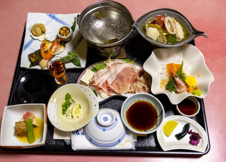 Shabu Shabu dinner in the hotel room