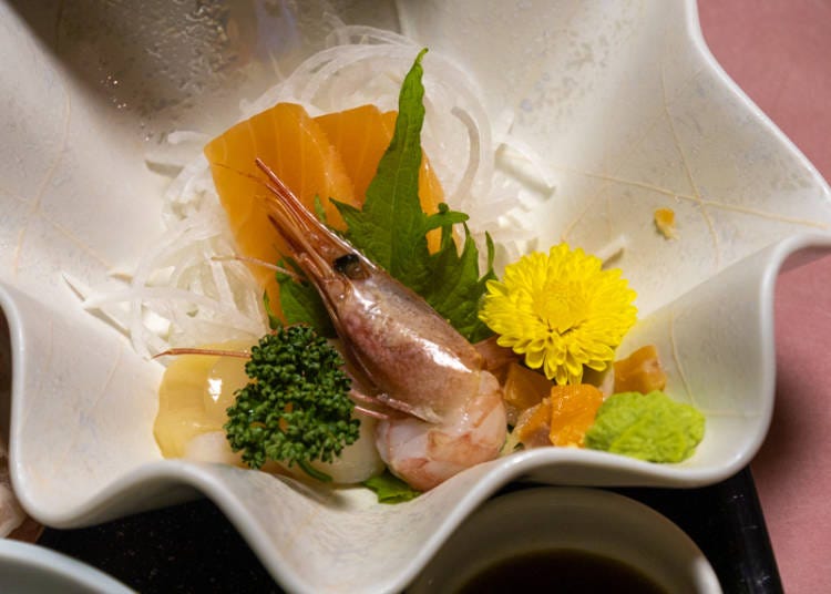 Selection of sashimi