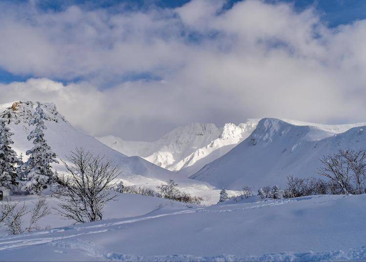 大雪山的冬季景觀