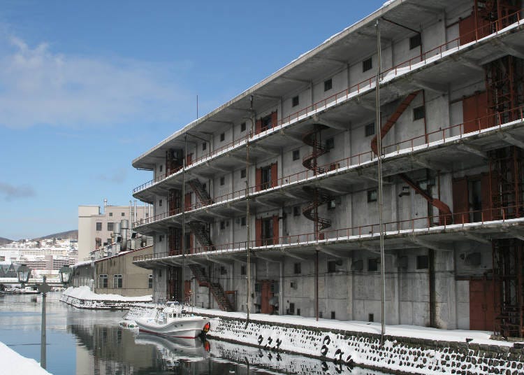 A historical landmark, the Hokkai Canning Third Warehouse, located slightly away from the typical tourist spots