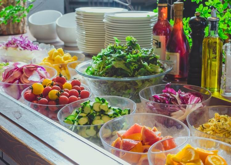 The salads are highly praised for their variety.