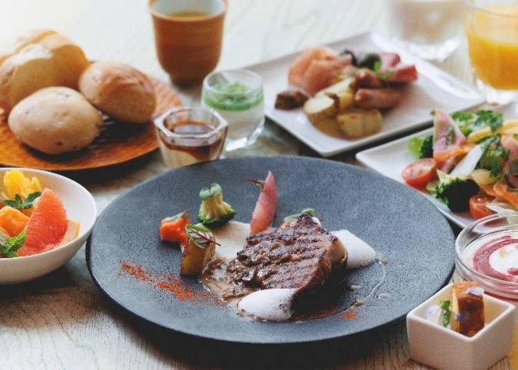 Grilled Rusutsu Pork Tokachi Mushroom Sauce