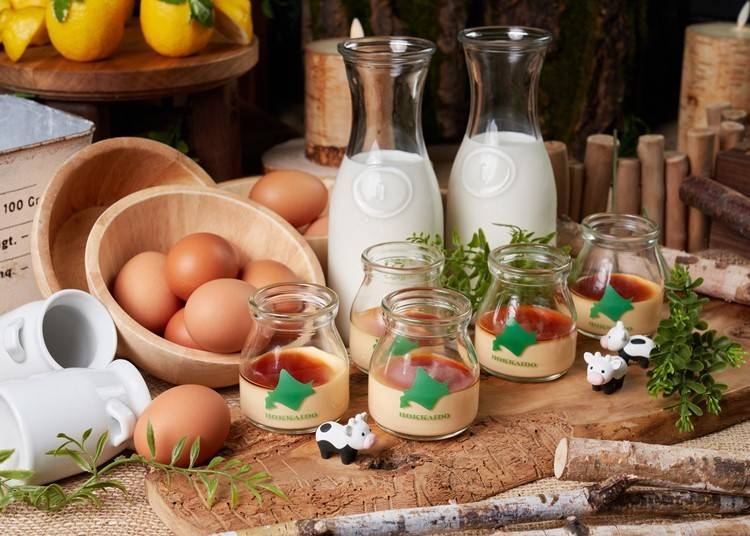 ▲홋카이도산 우유와 달걀로 만든 오리지널 푸딩