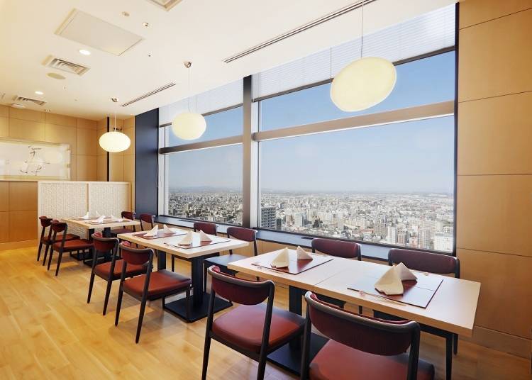 ▲ Sky restaurant「丹頂」的裝潢