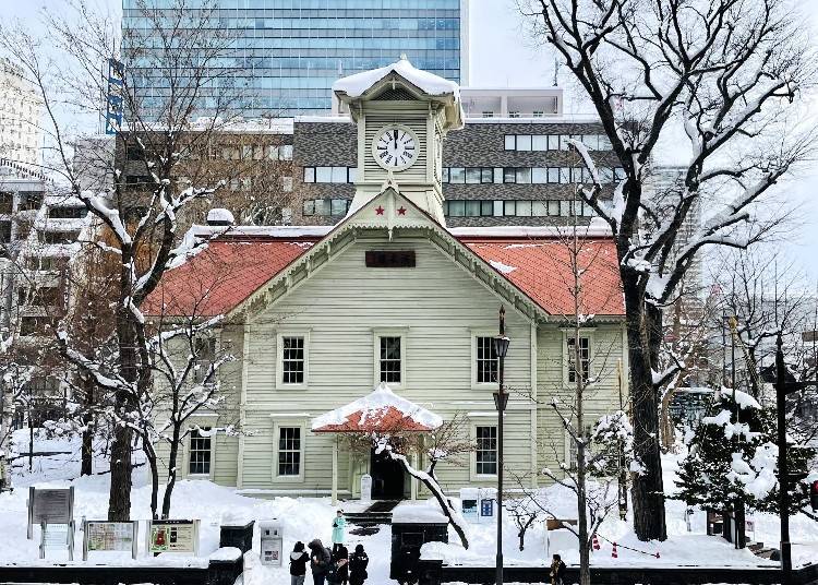 ▲札幌的著名觀光地，札幌市鐘樓