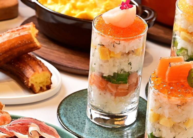 The Parfait Chirashi is modest in size, and can be easily eaten with a small spoon.