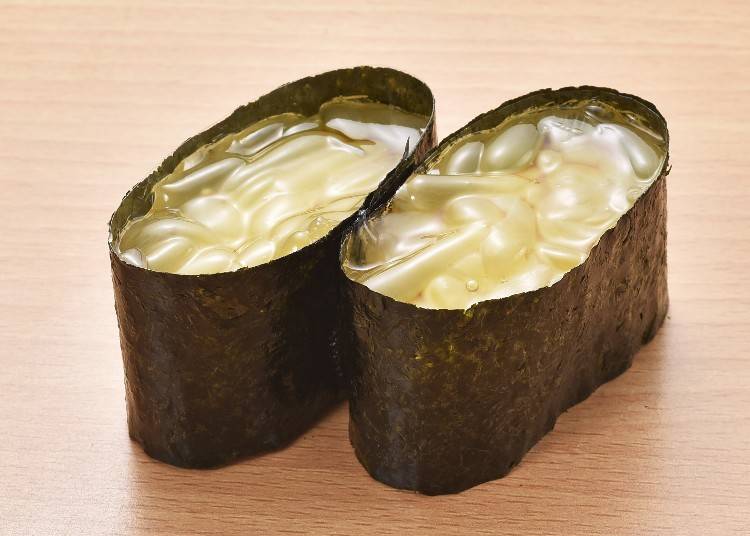 The "Tako no Ko" (octopus eggs) offers a rich, creamy texture with a flavor reminiscent of egg yolk. (Photo courtesy of Toriton)