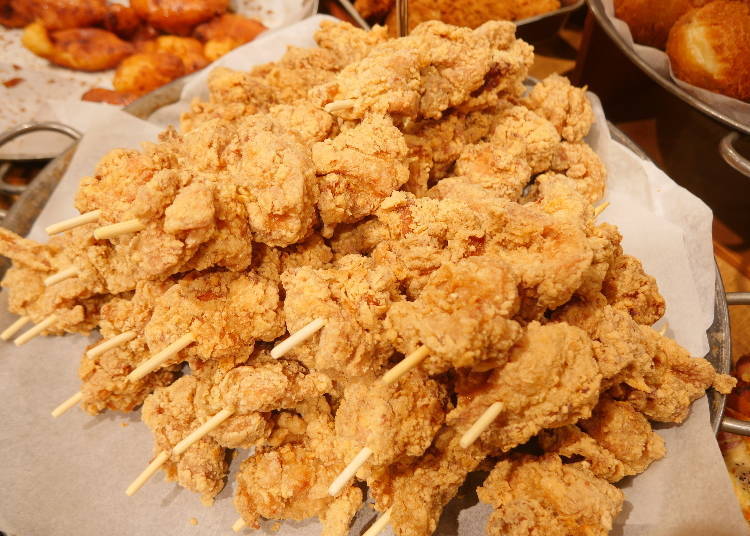 Zangi skewers is one of our favorite side dishes! (Photo credit: Donguri)