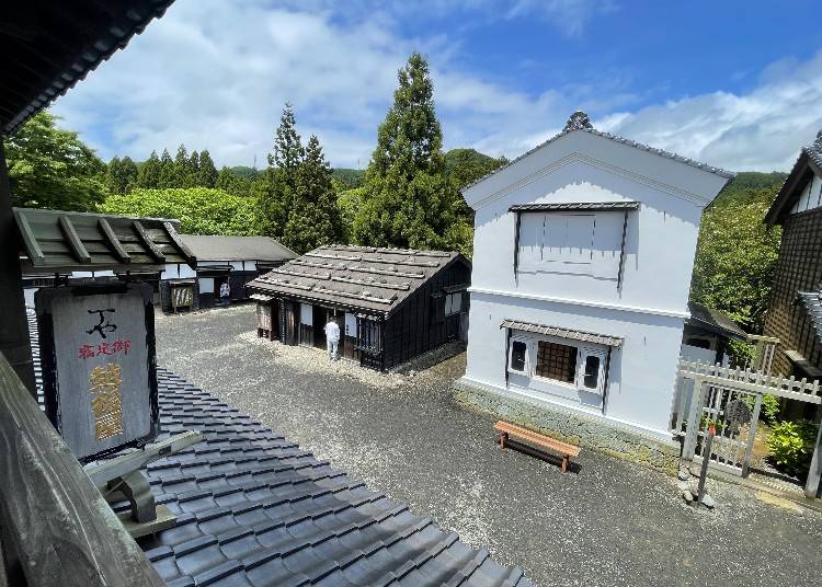 ▲旅籠の2階から眺めた風景