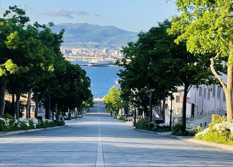 Hachimanzaka, a famous scenic spot in Hakodate.