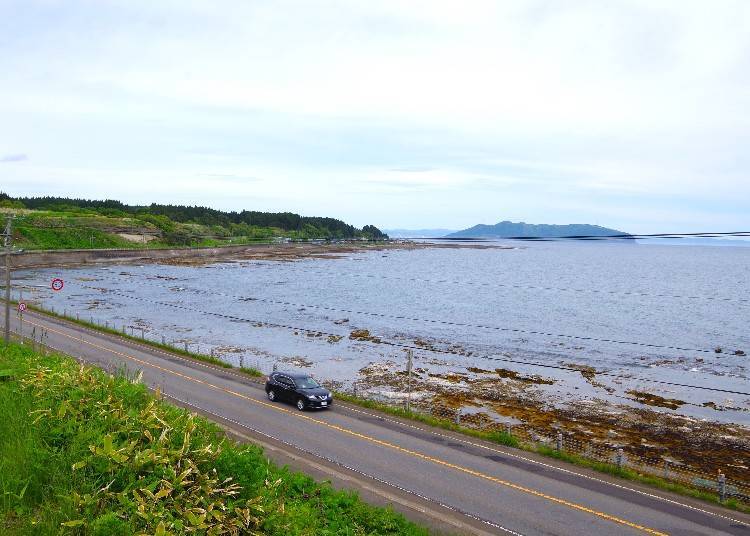 National Route 228, along the coast from Hakodate.