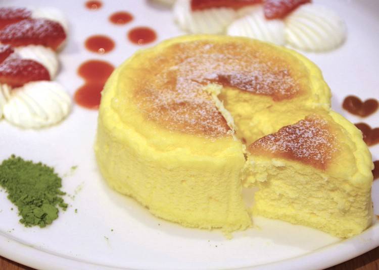 You can eat it with a knife and fork, just as you would with regular pancakes.