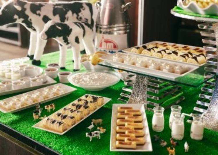 There is a wide variety of desserts made with locally sourced milk.