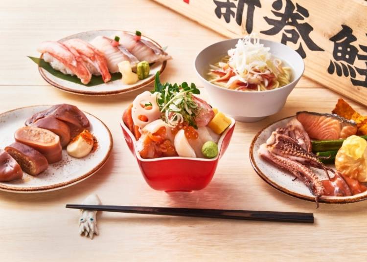 ▲朝食の「海鮮ファイブスターズ」