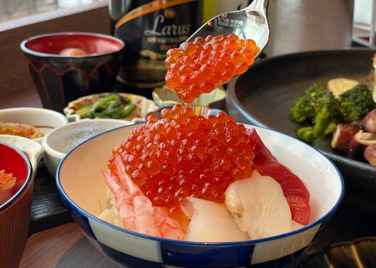 ▲函館のホテルはイクラ盛り放題など海鮮類が豪華なところが多いです（写真は「ラビスタ函館ベイANNEX（共立リゾート）」）