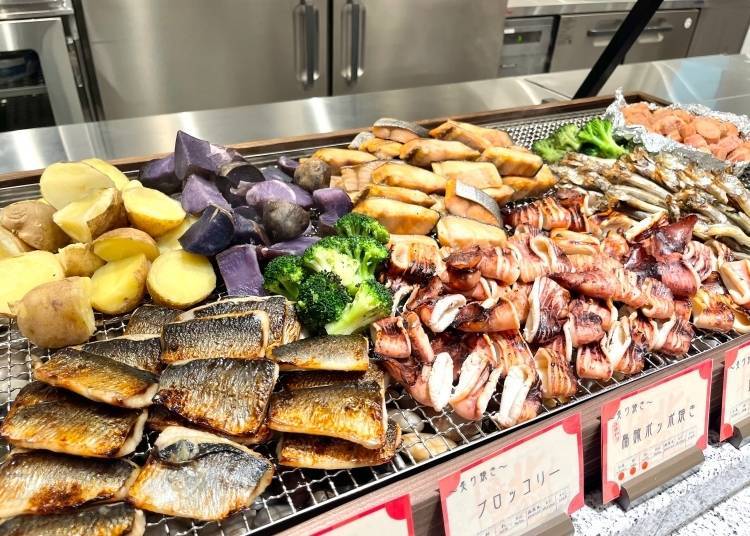 ▲炙燒美食的豐富食材