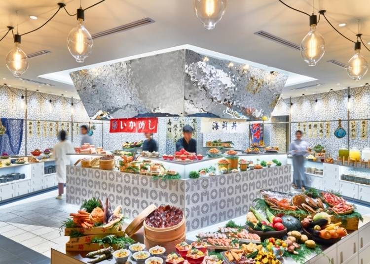 ▲提供早餐的「OMODining(OMOダイニング)」,以市場為概念營造出熱鬧有活力的氛圍