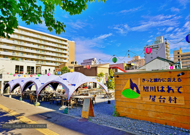 อาซาฮิคาวะ Harete Yatai Village: รวมร้านอร่อยในบรรยากาศยาไต