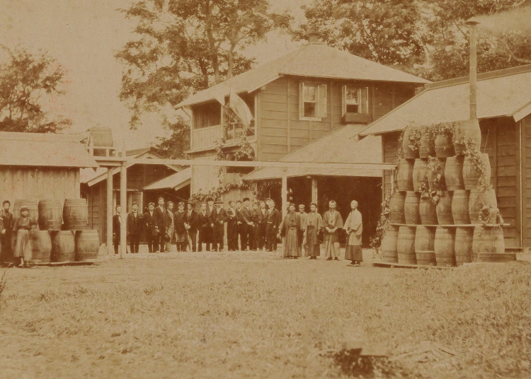 ▲The Sapporo Wine Brewery during the Meiji Period