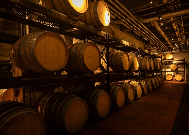 ▲The aging cellar located on the B2 floor of Wine Castle