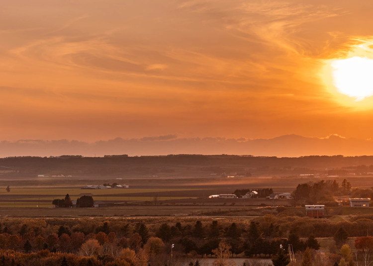 ▲On Saturdays, you can savor dinner while gazing at a breathtaking sunset.